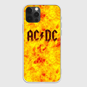 Чехол для iPhone 12 Pro Max с принтом AC DC Hell-Fire в Тюмени, Силикон |  | ac dc | acdc | fire | hard rock | rock | асдс | рок | эй си ди си