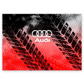 Поздравительная открытка с принтом Audi sport auto motors в Тюмени, 100% бумага | плотность бумаги 280 г/м2, матовая, на обратной стороне линовка и место для марки
 | audi | auto | automobile | car | carbon | machine | motor | motor car | sport car | автомашина | ауди | бренд | легковой автомобиль | марка | спортивный автомобиль | тачка