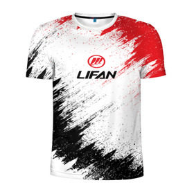 Мужская футболка 3D спортивная с принтом LIFAN в Тюмени, 100% полиэстер с улучшенными характеристиками | приталенный силуэт, круглая горловина, широкие плечи, сужается к линии бедра | auto | car | lifan | race | авто | гонки | краска | краски | лифан | марка | машина