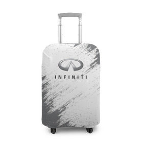 Чехол для чемодана 3D с принтом INFINITI в Тюмени, 86% полиэфир, 14% спандекс | двустороннее нанесение принта, прорези для ручек и колес | auto | car | infiniti | race | авто | гонки | инфинити | краска | краски | марка | машина