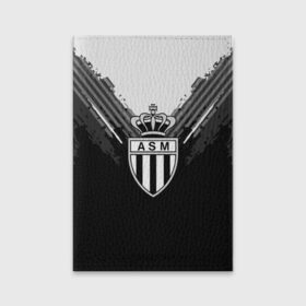 Обложка для паспорта матовая кожа с принтом Monaco abstract original в Тюмени, натуральная матовая кожа | размер 19,3 х 13,7 см; прозрачные пластиковые крепления | football | soccer | монако