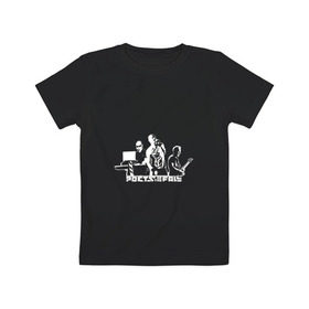 Детская футболка хлопок с принтом Poets of the Fall в Тюмени, 100% хлопок | круглый вырез горловины, полуприлегающий силуэт, длина до линии бедер | Тематика изображения на принте: 