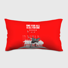 Подушка 3D антистресс с принтом One for all & all for one! в Тюмени, наволочка — 100% полиэстер, наполнитель — вспененный полистирол | состоит из подушки и наволочки на молнии | fcsm | football | sp | мясные | футбольный клуб