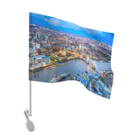 Флаг для автомобиля с принтом Лондон в Тюмени, 100% полиэстер | Размер: 30*21 см | england | london | англия | великобритания | город | европа | королевство | лондон | мегаполис | путешествие | столица | туризм
