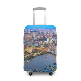 Чехол для чемодана 3D с принтом Лондон в Тюмени, 86% полиэфир, 14% спандекс | двустороннее нанесение принта, прорези для ручек и колес | england | london | англия | великобритания | город | европа | королевство | лондон | мегаполис | путешествие | столица | туризм