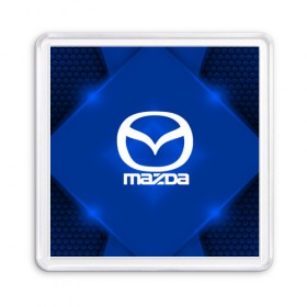 Магнит 55*55 с принтом Mazda SPORT в Тюмени, Пластик | Размер: 65*65 мм; Размер печати: 55*55 мм | auto | automobile | car | carbon | machine | mazda | motor | motor car | sport car | автомашина | бренд | легковой автомобиль | мазда | марка | спортивный автомобиль | тачка