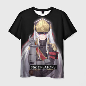 Мужская футболка 3D с принтом Re:Creators 3 в Тюмени, 100% полиэфир | прямой крой, круглый вырез горловины, длина до линии бедер | Тематика изображения на принте: re:creators | troyca | аниме
