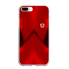 Чехол для iPhone 7Plus/8 Plus матовый с принтом Mazda car sport RED в Тюмени, Силикон | Область печати: задняя сторона чехла, без боковых панелей | auto | automobile | car | carbon | machine | mazda | motor | motor car | sport car | автомашина | бренд | легковой автомобиль | мазда | марка | спортивный автомобиль | тачка