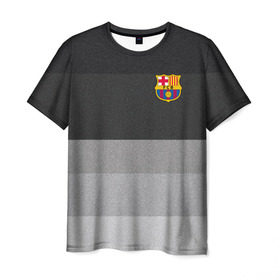 Мужская футболка 3D с принтом Барселона в Тюмени, 100% полиэфир | прямой крой, круглый вырез горловины, длина до линии бедер | Тематика изображения на принте: barca | barcelona | barsa | barselona | espaniol | fcb | forca | ispania | la liga | барса | полосатая | форза | форма