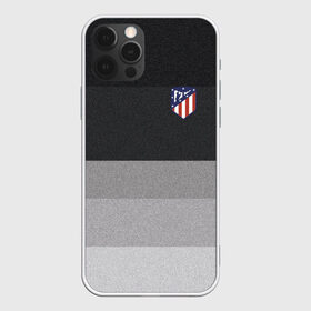 Чехол для iPhone 12 Pro Max с принтом Атлетико Мадрид в Тюмени, Силикон |  | Тематика изображения на принте: атлетико мадрид | полосы | эмблема