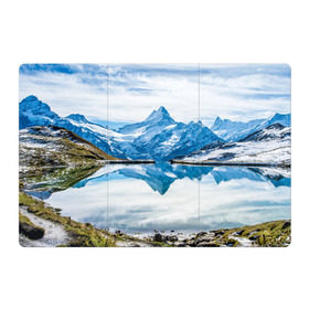 Магнитный плакат 3Х2 с принтом Альпы в Тюмени, Полимерный материал с магнитным слоем | 6 деталей размером 9*9 см | австрия | альпийские горы | альпийский хребет | альпы | германия | горное озеро | горные лыжи | европа | италия | лихтенштейн | пейзаж | природа | словения | сноуборд | франция | швейцария