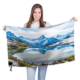 Флаг 3D с принтом Альпы в Тюмени, 100% полиэстер | плотность ткани — 95 г/м2, размер — 67 х 109 см. Принт наносится с одной стороны | австрия | альпийские горы | альпийский хребет | альпы | германия | горное озеро | горные лыжи | европа | италия | лихтенштейн | пейзаж | природа | словения | сноуборд | франция | швейцария