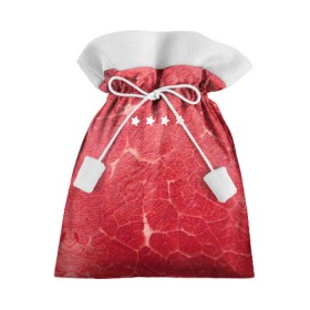 Подарочный 3D мешок с принтом Мясо 100% в Тюмени, 100% полиэстер | Размер: 29*39 см | fcsm | football | sp | мясные | футбольный клуб