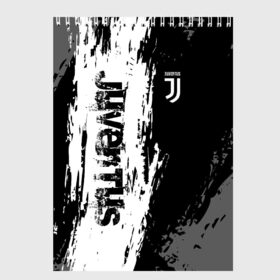 Скетчбук с принтом JUVENTUS SPORT в Тюмени, 100% бумага
 | 48 листов, плотность листов — 100 г/м2, плотность картонной обложки — 250 г/м2. Листы скреплены сверху удобной пружинной спиралью | fc | football | fotball club | juventus | sport | спорт | спортивные | униформа | фирменые цвета | фк | футбол | футбольный клуб | ювентус