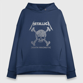 Женское худи Oversize хлопок с принтом Metallica death magnetic в Тюмени, френч-терри — 70% хлопок, 30% полиэстер. Мягкий теплый начес внутри —100% хлопок | боковые карманы, эластичные манжеты и нижняя кромка, капюшон на магнитной кнопке | Тематика изображения на принте: metallica | джеймс хэтфилд | кирк хэмметт | ларс ульрих | металлика | роберт трухильо | рок группа