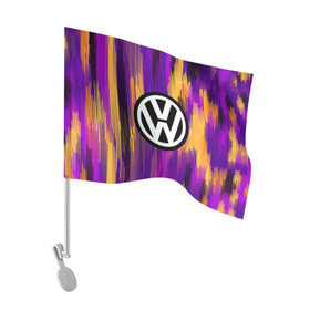 Флаг для автомобиля с принтом Volkswagen abstract sport 2018 в Тюмени, 100% полиэстер | Размер: 30*21 см | auto | automobile | car | carbon | machine | motor | motor car | sport car | volkswagen | автомашина | бренд | легковой автомобиль | марка | спортивный автомобиль | тачка