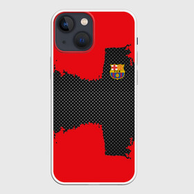 Чехол для iPhone 13 mini с принтом BARCELONA SPORT RED в Тюмени,  |  | football | soccer | барселона