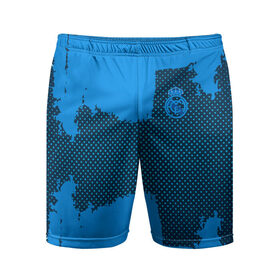 Мужские шорты 3D спортивные с принтом REAL MADRID SPORT BLUE в Тюмени,  |  | football | soccer | реал мадрид