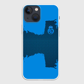 Чехол для iPhone 13 mini с принтом REAL MADRID SPORT BLUE в Тюмени,  |  | football | soccer | реал мадрид