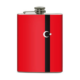 Фляга с принтом Турция лента в Тюмени, металлический корпус | емкость 0,22 л, размер 125 х 94 мм. Виниловая наклейка запечатывается полностью | tr | tur | анкара | герб | государство | знак | надпись | патриот | полосы | республика | символ | стамбул | страна | турецкая | турецкий | турки | турок | турция | турчанка | флаг | флага | цвета