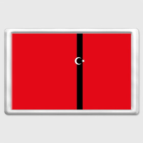 Магнит 45*70 с принтом Турция лента в Тюмени, Пластик | Размер: 78*52 мм; Размер печати: 70*45 | tr | tur | анкара | герб | государство | знак | надпись | патриот | полосы | республика | символ | стамбул | страна | турецкая | турецкий | турки | турок | турция | турчанка | флаг | флага | цвета