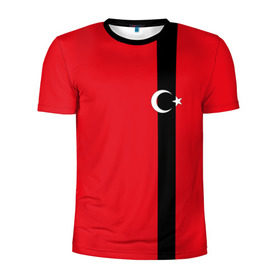 Мужская футболка 3D спортивная с принтом Турция лента в Тюмени, 100% полиэстер с улучшенными характеристиками | приталенный силуэт, круглая горловина, широкие плечи, сужается к линии бедра | Тематика изображения на принте: tr | tur | анкара | герб | государство | знак | надпись | патриот | полосы | республика | символ | стамбул | страна | турецкая | турецкий | турки | турок | турция | турчанка | флаг | флага | цвета