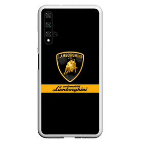 Чехол для Honor 20 с принтом Lamborghini Automobili S p A в Тюмени, Силикон | Область печати: задняя сторона чехла, без боковых панелей | automobili | gallardo | lamborghini | murcielago | reventon | roadster | s.p.a. | авто | автомобиль | знак | ламборгини | ламборджини | ламборжини | лого | машина | символ | спорт | тачка | эмблема