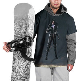 Накидка на куртку 3D с принтом Йеннифер в Тюмени, 100% полиэстер |  | witcher | ведьмак | геральт | дикая охота | йен | каменные сердца | кровь и вино | рпг