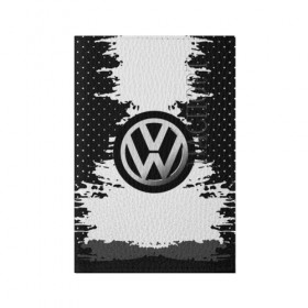 Обложка для паспорта матовая кожа с принтом Volkswagen в Тюмени, натуральная матовая кожа | размер 19,3 х 13,7 см; прозрачные пластиковые крепления | Тематика изображения на принте: 