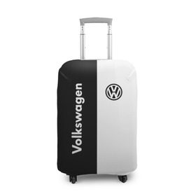 Чехол для чемодана 3D с принтом Volkswagen в Тюмени, 86% полиэфир, 14% спандекс | двустороннее нанесение принта, прорези для ручек и колес | volkswagen | авто | автомобиль | вольксваген | лого | машина | фолькс ваген | фольксваген | эмблема