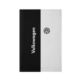 Обложка для паспорта матовая кожа с принтом Volkswagen в Тюмени, натуральная матовая кожа | размер 19,3 х 13,7 см; прозрачные пластиковые крепления | volkswagen | авто | автомобиль | вольксваген | лого | машина | фолькс ваген | фольксваген | эмблема