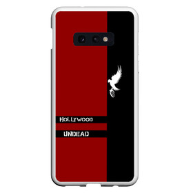 Чехол для Samsung S10E с принтом Hollywood Undead в Тюмени, Силикон | Область печати: задняя сторона чехла, без боковых панелей | charlie scene | danny | funny man | hollywood | j dog | johnny 3 tears | undead | альтернативный | андед | голивуд | голливудская | группа | кранккор | метал | нежить | ню | реп | рок | рэп | рэпкор