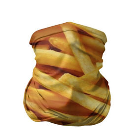 Бандана-труба 3D с принтом Картошка фри в Тюмени, 100% полиэстер, ткань с особыми свойствами — Activecool | плотность 150‒180 г/м2; хорошо тянется, но сохраняет форму | вкусная | еда | жареный | желтый | закуска | картофель | картофеля | картоха | картошка | картошки | палки | палочки | полоски | фас фуд | фаст фуд | фастфуд | фасфуд | фвсфут | фри