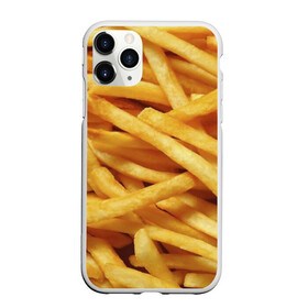 Чехол для iPhone 11 Pro матовый с принтом Картошка фри в Тюмени, Силикон |  | Тематика изображения на принте: вкусная | еда | жареный | желтый | закуска | картофель | картофеля | картоха | картошка | картошки | палки | палочки | полоски | фас фуд | фаст фуд | фастфуд | фасфуд | фвсфут | фри