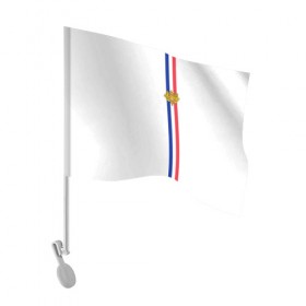 Флаг для автомобиля с принтом Франция, лента с гербом в Тюмени, 100% полиэстер | Размер: 30*21 см | Тематика изображения на принте: fr | fra | france | герб | государство | знак | надпись | париж | патриот | полосы | республика | символ | страна | флаг | флага | франция | француз | французская | французский | французы | цвета