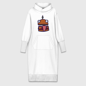 Платье удлиненное хлопок с принтом Derp Burger в Тюмени,  |  | fortnite | фортнайт