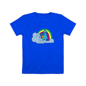 Детская футболка хлопок с принтом Unicorn Fortnite в Тюмени, 100% хлопок | круглый вырез горловины, полуприлегающий силуэт, длина до линии бедер | fortnite | фортнайт