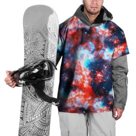 Накидка на куртку 3D с принтом Звёздная туманность в Тюмени, 100% полиэстер |  | Тематика изображения на принте: abstractio | cosmos | nebula | space | star | universe | абстракция | вселенная | звезды | космос | мир | планеты