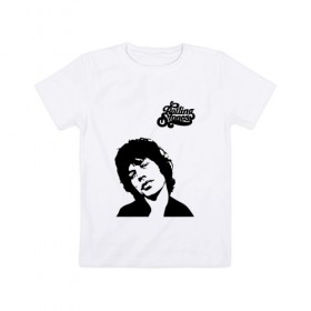 Детская футболка хлопок с принтом The Rolling Stones в Тюмени, 100% хлопок | круглый вырез горловины, полуприлегающий силуэт, длина до линии бедер | Тематика изображения на принте: 