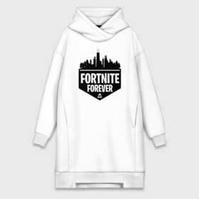 Платье-худи хлопок с принтом Fortnite Forever в Тюмени,  |  | battle | epic | forever | fortnite | games | royale | битва | королевская | королей | лого | логотип | навсегда | фартнайт | форева | фортнайт | фортнит | эмблема | эпик