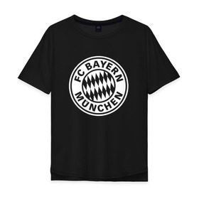 Мужская футболка хлопок Oversize с принтом FC Bayern Munchen #2 в Тюмени, 100% хлопок | свободный крой, круглый ворот, “спинка” длиннее передней части | bayern | football | munchen | бавария | байерн | мюнхен | мюнхенская