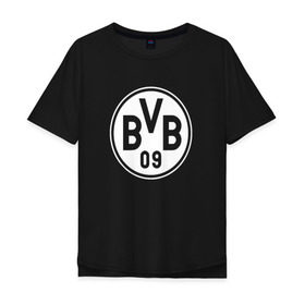 Мужская футболка хлопок Oversize с принтом Borussia Dortmund #2 в Тюмени, 100% хлопок | свободный крой, круглый ворот, “спинка” длиннее передней части | боруссия | дортмунд