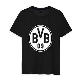 Мужская футболка хлопок с принтом Borussia Dortmund #2 в Тюмени, 100% хлопок | прямой крой, круглый вырез горловины, длина до линии бедер, слегка спущенное плечо. | боруссия | дортмунд