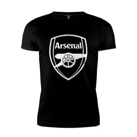 Мужская футболка премиум с принтом Arsenal FC в Тюмени, 92% хлопок, 8% лайкра | приталенный силуэт, круглый вырез ворота, длина до линии бедра, короткий рукав | arsenal | fc | арсенал | клуб | футбольный