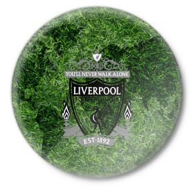 Значок с принтом Championship Liverpool в Тюмени,  металл | круглая форма, металлическая застежка в виде булавки | football | soccer | ливерпуль