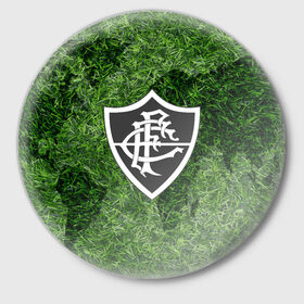 Значок с принтом Championship FLUMINENSE в Тюмени,  металл | круглая форма, металлическая застежка в виде булавки | football | soccer