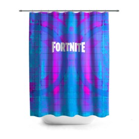 Штора 3D для ванной с принтом Fortnite в Тюмени, 100% полиэстер | плотность материала — 100 г/м2. Стандартный размер — 146 см х 180 см. По верхнему краю — пластиковые люверсы для креплений. В комплекте 10 пластиковых колец | fortnite | ветряк | город | гроза | деревья | зомби | игры | каменоломня | кристалы | молния | озеро