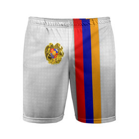 Мужские шорты спортивные с принтом I Love Armenia в Тюмени,  |  | Тематика изображения на принте: armenia | армения | герб армении | ереван | флаг армении