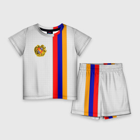 Детский костюм с шортами 3D с принтом I Love Armenia в Тюмени,  |  | armenia | армения | герб армении | ереван | флаг армении