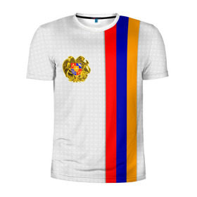 Мужская футболка 3D спортивная с принтом I Love Armenia в Тюмени, 100% полиэстер с улучшенными характеристиками | приталенный силуэт, круглая горловина, широкие плечи, сужается к линии бедра | armenia | армения | герб армении | ереван | флаг армении